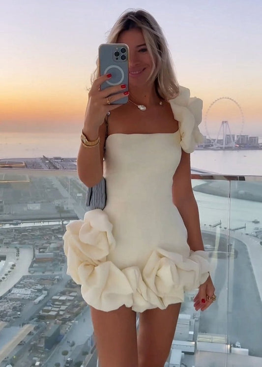 Strapless Bodycon Homecoming Dresses with Ruffles