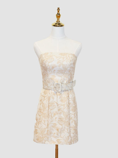 Sheath Strapless Short Homecoming Dresses