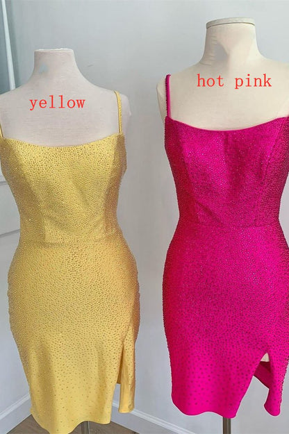 Short Tight Homecoming Dresses with Lace Up