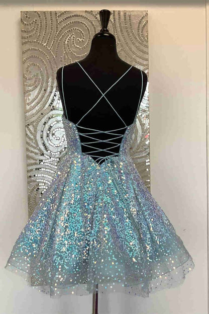 Sequins A-line Homecoming Dresses