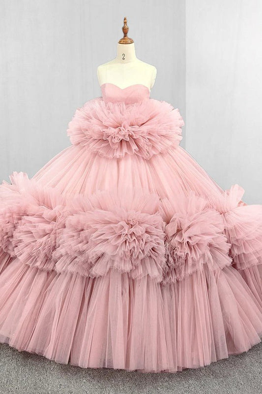 Strapless Sleeveless Ball Gown Corset Quinceanera Dresses