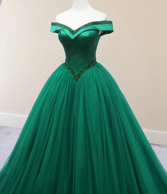 Beading Off the Shoulder Floor Length Quinceanera Dresses