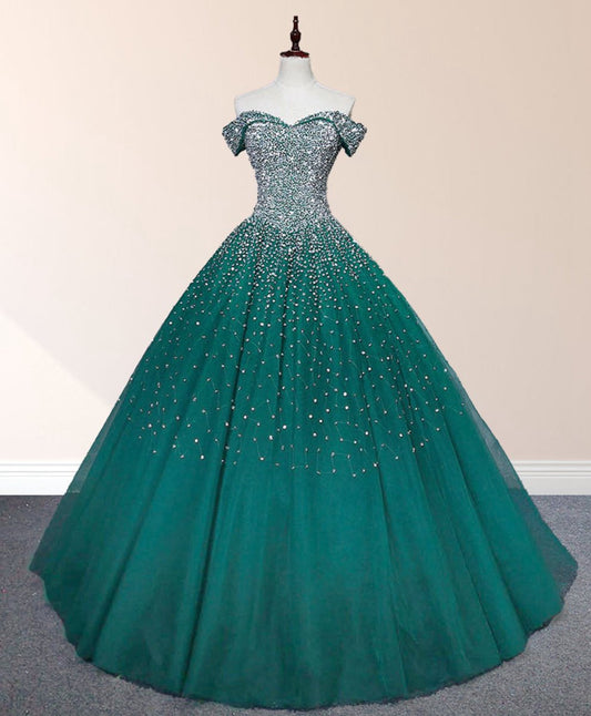 Sequin Prom Dresses Beaded Quinceanera Dresses