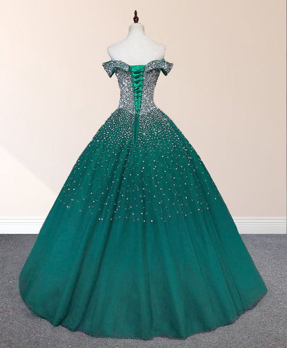 Sequin Prom Dresses Beaded Quinceanera Dresses
