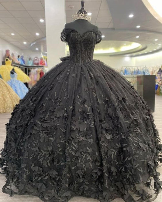 Ball Gown Off the Shoulder Quinceanera Dresses with Bow Knot
