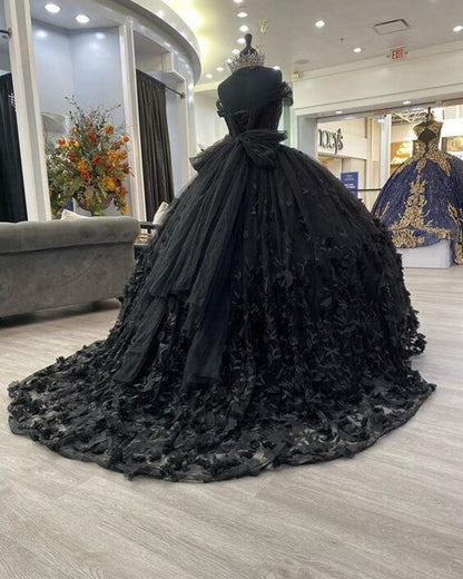 Ball Gown Off the Shoulder Quinceanera Dresses with Bow Knot