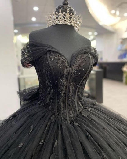 Ball Gown Off the Shoulder Quinceanera Dresses with Bow Knot