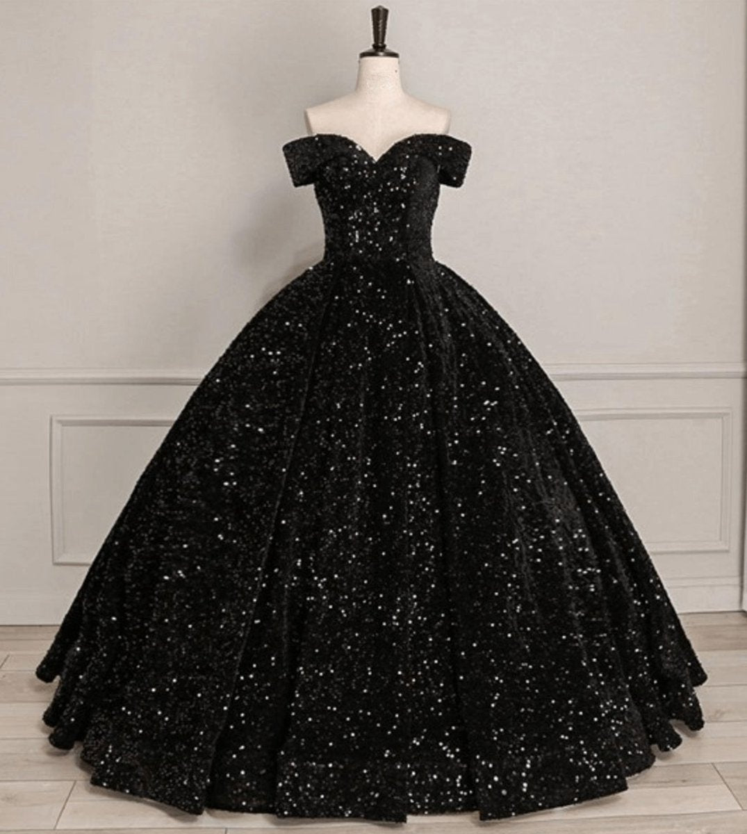 Quinceanera Dresses Sequin Off the Shoulder Ball Gown Dresses