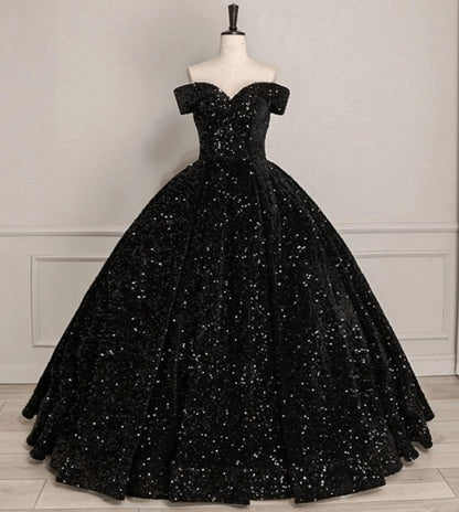 Quinceanera Dresses Sequin Off the Shoulder Ball Gown Dresses