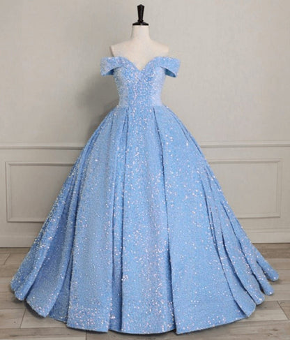 Quinceanera Dresses Sequin Off the Shoulder Ball Gown Dresses