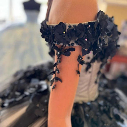 Off the Shoulder Quinceanera Dresses with 3D Flowers