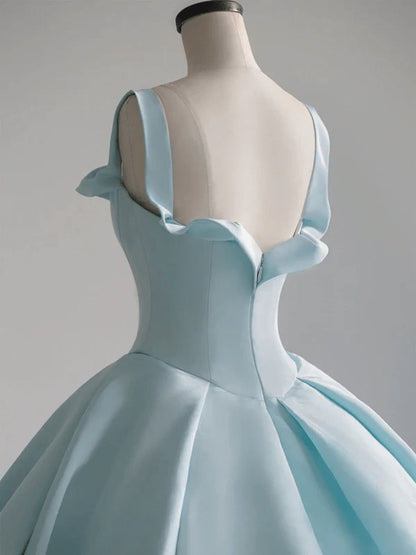 Satin Long Ball Gown Quinceanera Dresses