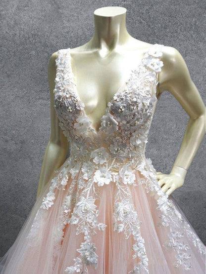 Turquoise Lace Applique Ball Gown Long Ball Gowns Quinceanera Dresses