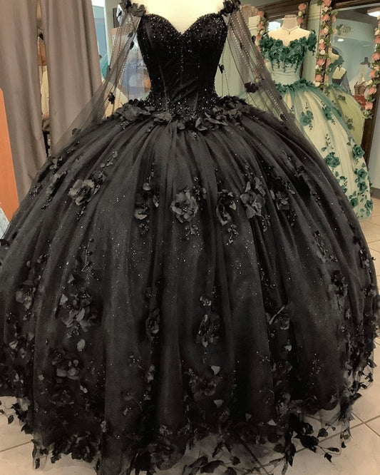 Ball Gown Quinceanera Dresses with Flowers