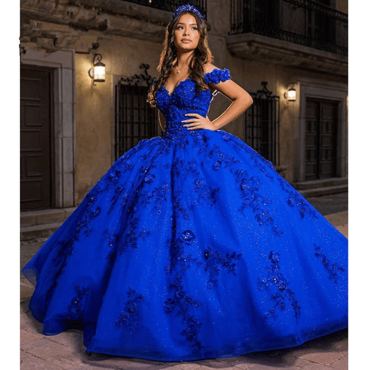 Off the Shoulder Puffy Quinceanera Dresses