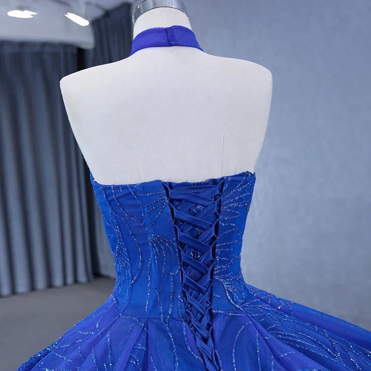 Ball Gown Halter Sleeveless Quinceanera Dresses