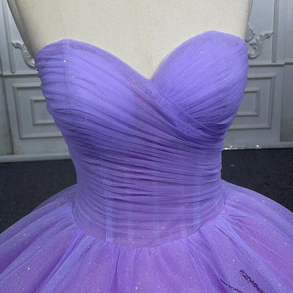 A-line Lace Sweetheart with Corset Back Quinceanera Dresses