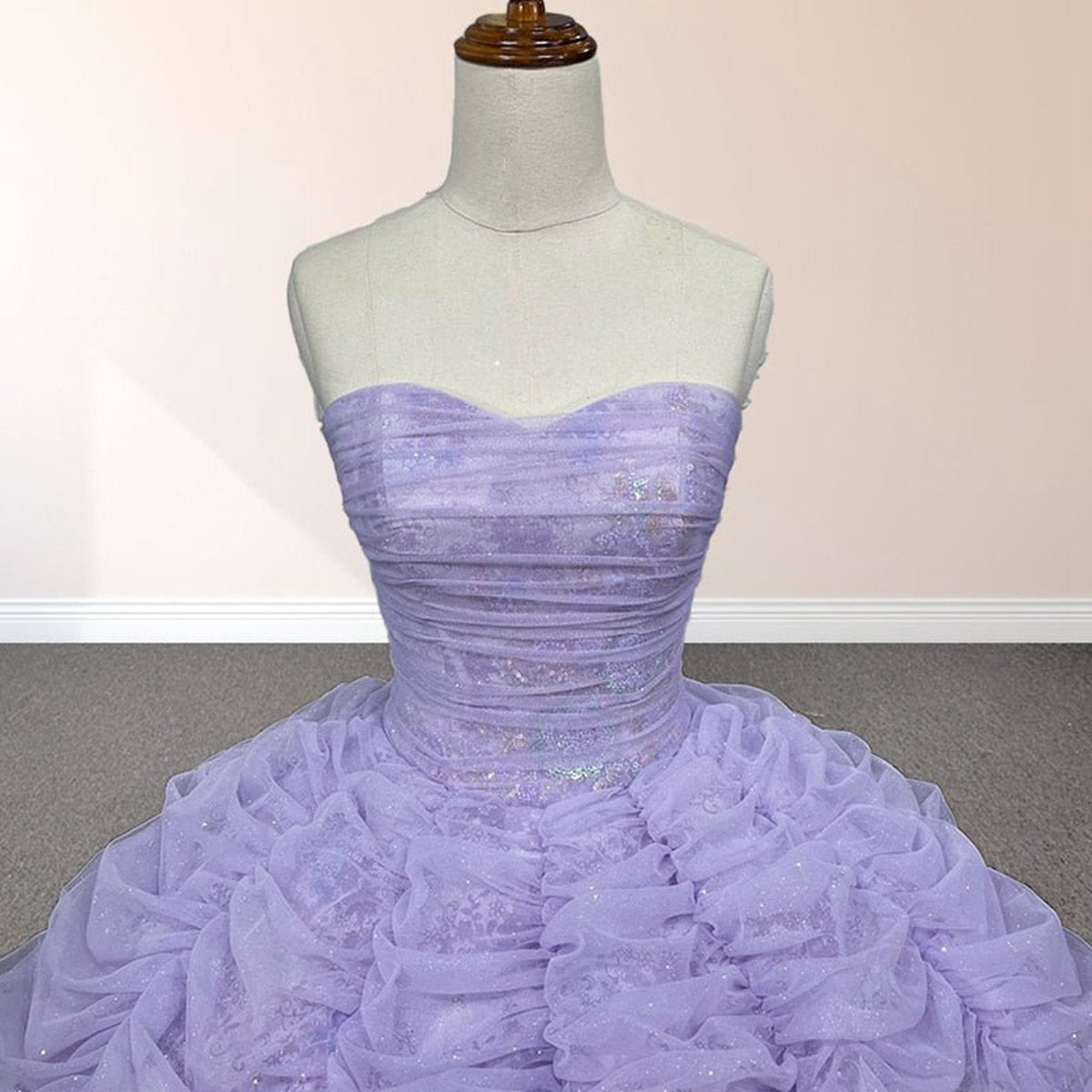 Organza Ball Gown Sweetheart Pleats Party Dresses