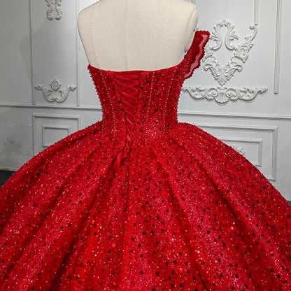 Quinceanera Ball Gown Sleeveless Sequined Dresses