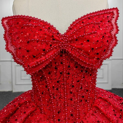 Quinceanera Ball Gown Sleeveless Sequined Dresses