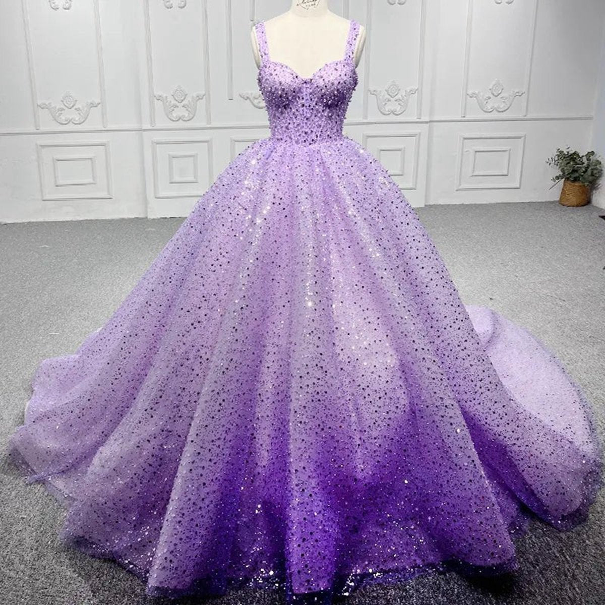 Sweetheart Sequined Evening Party Dresses