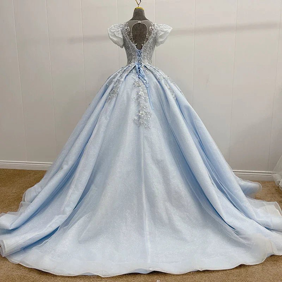 Romantic Quinceanera Organza Dresses Ball Gown