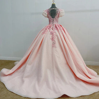 Romantic Quinceanera Organza Dresses Ball Gown