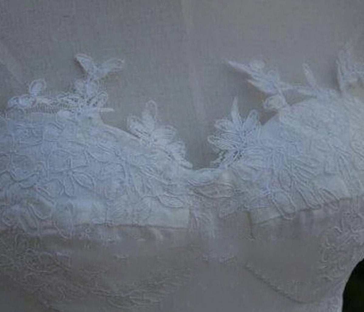 Sweetheart Lace-Up Back High-Low Chiffon Wedding Dresses with Ruffles And Tie rs