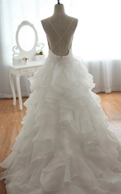 Chiffon Stunning Wedding Dresses New Arrival with Train