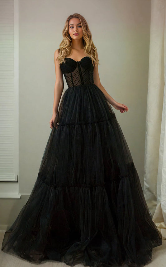 A-line Adorable Sweetheart Spaghetti Corset Back Beach Simple Ruching Tulle Sweep Train Wedding Dresses