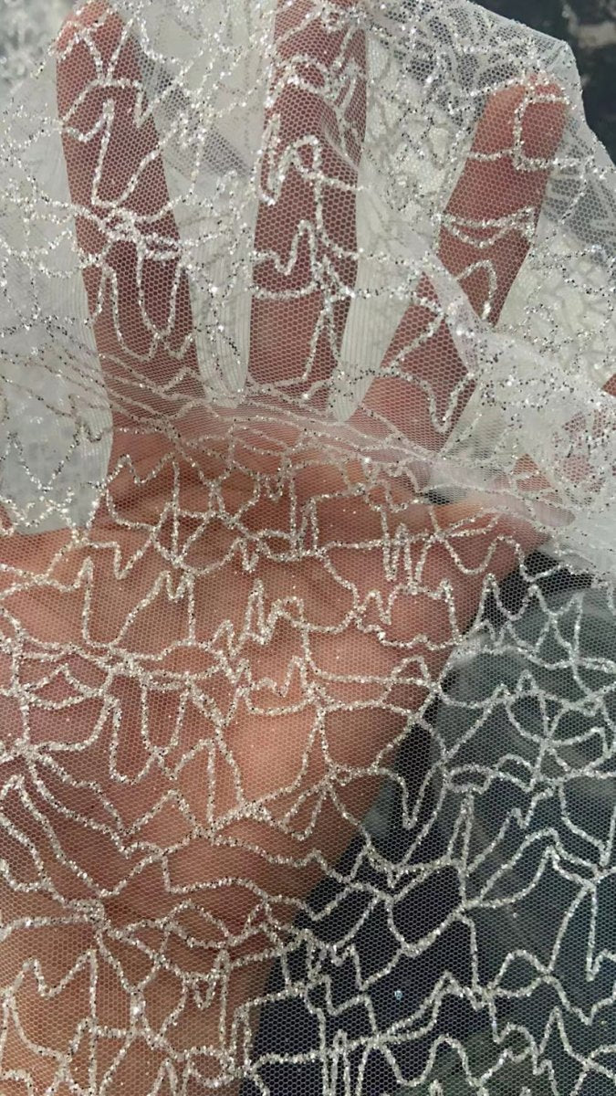 Spaghetti Straps Lace Appliques Sparkly A-line Wedding Dresses