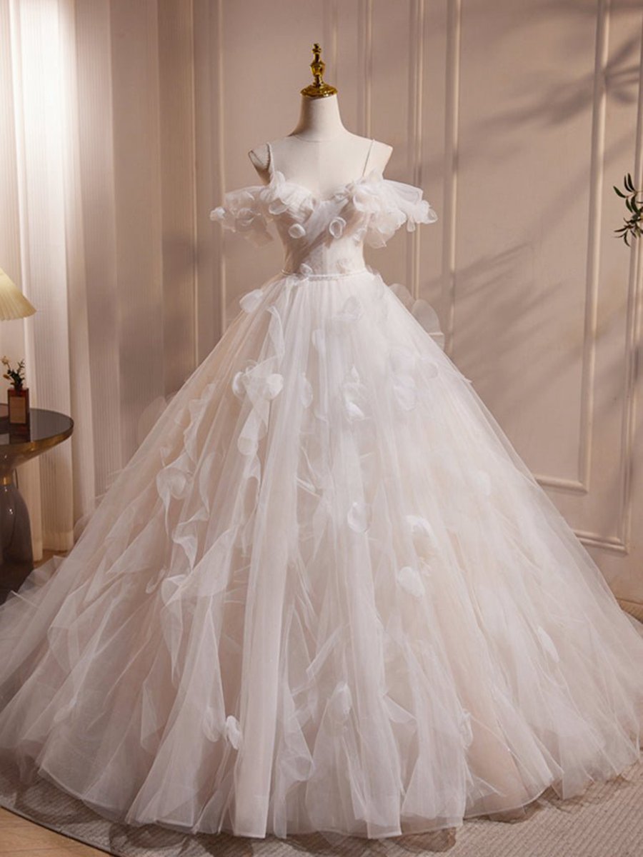 Quinceanera Dresses A-line Off Shoulder Long Prom Dresses Long Tulle Sweet Dresses