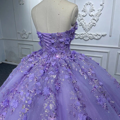 Quinceanera Dresses Elegant Party Princess Dresses Pearls Strapless Evening Gown Appliques Ball Gown