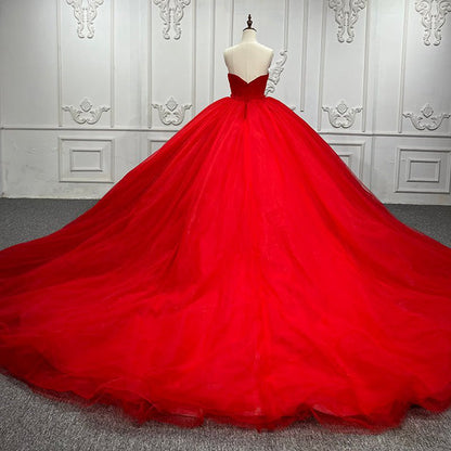 Quinceanera Dresses Simple Sweetheart Party Dresses Ruched Sleeveless Prom Dresses Ball Gown