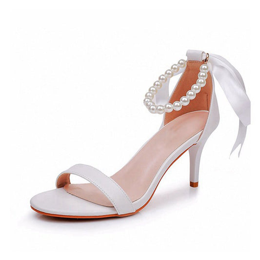 Elegant Open Toe Ankle-Strap Stiletto Sandals