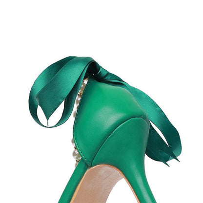 Matte Soft PU Leather Pointed Toe High Heels