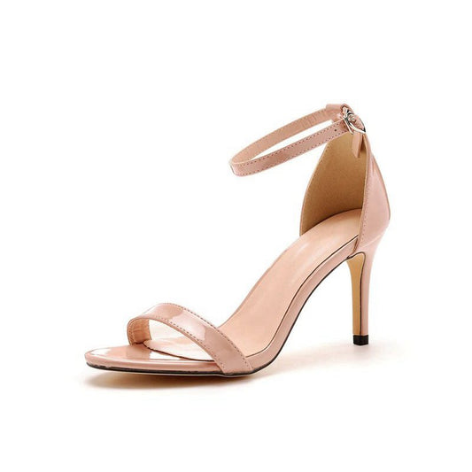 Casual Open Toe Stiletto Ankle-strap High Heels