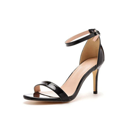 Casual Open Toe Stiletto Ankle-strap High Heels