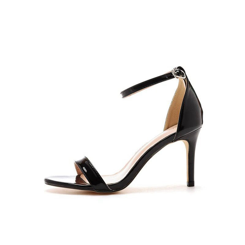 Casual Open Toe Stiletto Ankle-strap High Heels