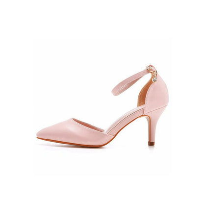 Women's Wedding Shoes Pointed Toe Ankle Strap Stiletto Heels