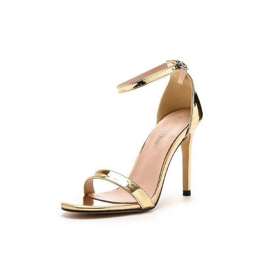 Sexy Simple Thin Strap Open Toe Ankle-strap Ultra High Heels