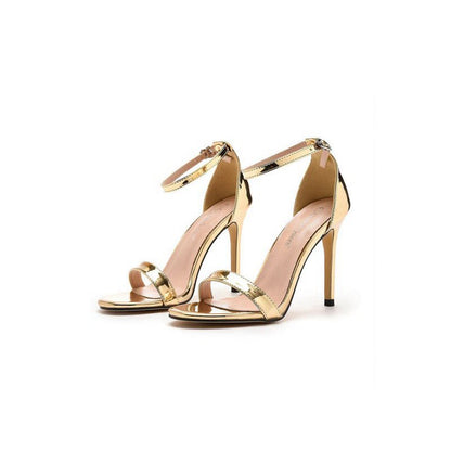 Sexy Simple Thin Strap Open Toe Ankle-strap Ultra High Heels