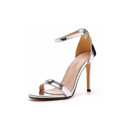 Sexy Simple Thin Strap Open Toe Ankle-strap Ultra High Heels