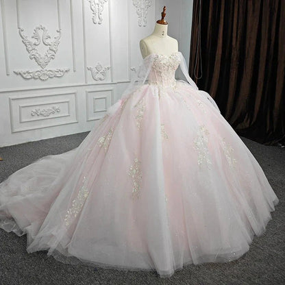 Ball Gown Lace Strapless Sleeveless Quinceanera Dresses