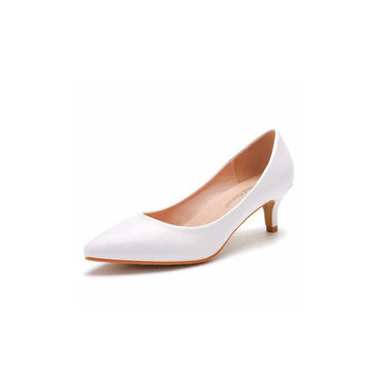 Simple Kitten Heels Pointed Toe Women's Shoes