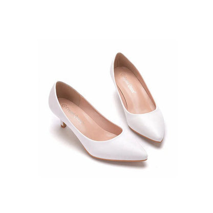 Simple Kitten Heels Pointed Toe Women's Shoes