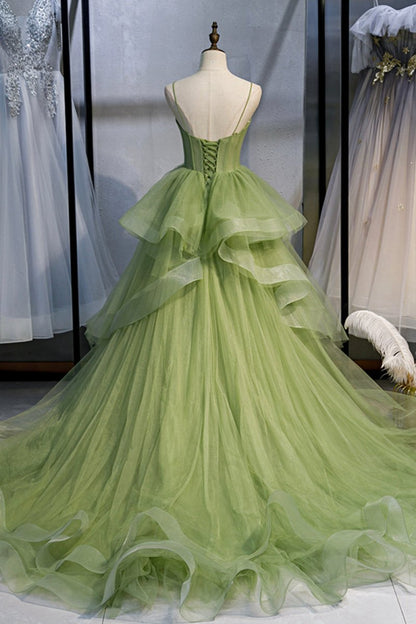 Sweetheart Tulle Long Prom Dresses Beautiful A-line Evening Graduation Dresses