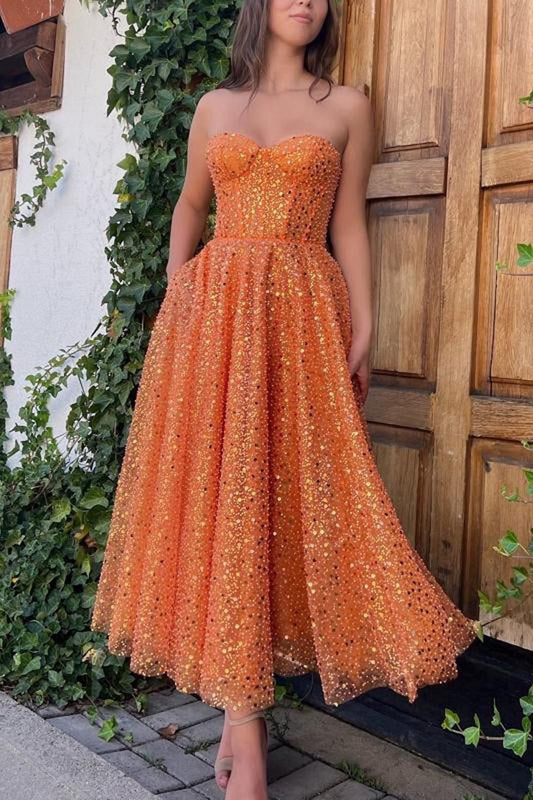 A-line Prom Dresses Sparkle & Shine Dresses Cocktail Party Floor Length Sleeveless Sweetheart Lace with Sequin