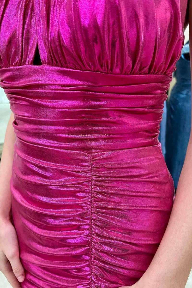 Halter Ruched Short Party Dresses