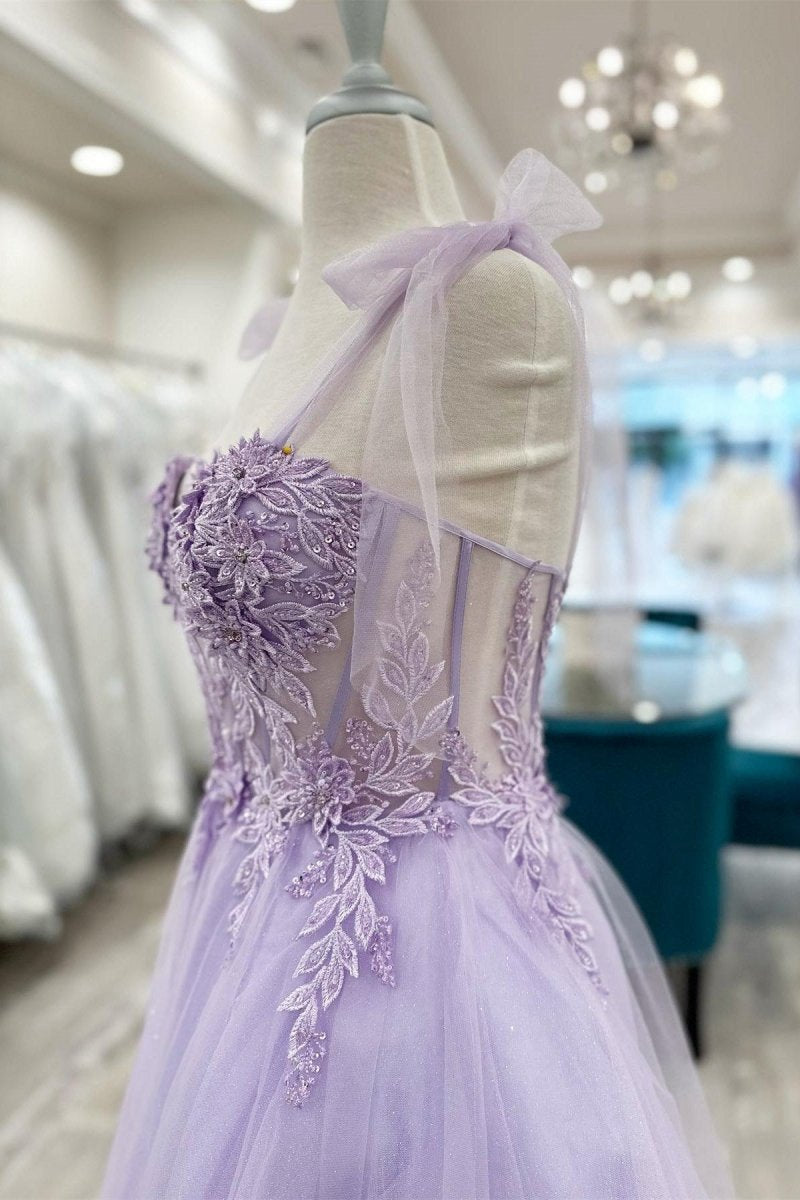 Floral Appliques Sweetheart A-line Short Homecoming Dresses